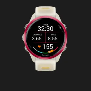 Garmin Forerunner 570 42mm Raspberry Aluminum with Translucent Bone/Mango Band в Бердичеві