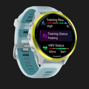 Garmin Forerunner 570 47mm Amp Yellow Aluminum with Translucent Whitestone/Turquoise Band в Бердичеві