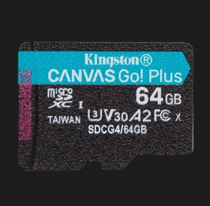 Карта памяти Kingston Canvas Go Plus 64GB (SDCG4/64GBSP)