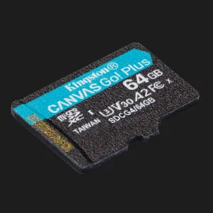 Карта пам'яті Kingston Canvas Go Plus 64GB (SDCG4/64GBSP) в Хмельницькому