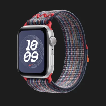 Ремінець Apple Nike Sport Loop для Apple Watch 44/45/46/49mm (Blue/Red) в Чернігові
