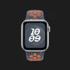 Ремешок Apple Nike Sport Band для Apple Watch 38/40/41/42mm (Blue Flame) (S/M) (S10)