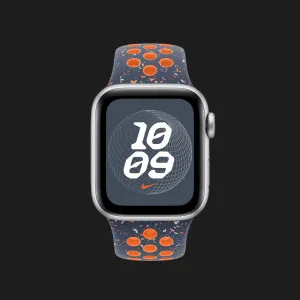 Ремінець Apple Nike Sport Band для Apple Watch 38/40/41/42mm (Blue Flame) (S/M) (S10)