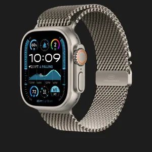 Ремешок Apple Titanium Milanese Loop для Watch 49mm (Natural Titanium) (Large) во Львове