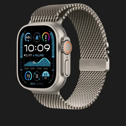 Ремінець Apple Titanium Milanese Loop для Watch 49mm (Natural Titanium) (Small) в Чернігові