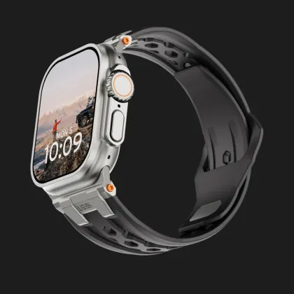 Ремінець UAG Monarch для Apple Watch 44/45/46/49mm (Black/Titanium) в Чернігові