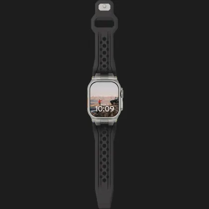 Ремінець UAG Monarch для Apple Watch 44/45/46/49mm (Black/Titanium) в Чернігові