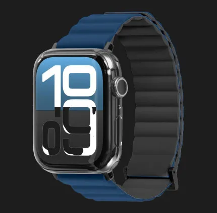 Ремешок LAUT Novi Sport FlexColor для Apple Watch 44/45/46/49mm (Steelblue-Black)