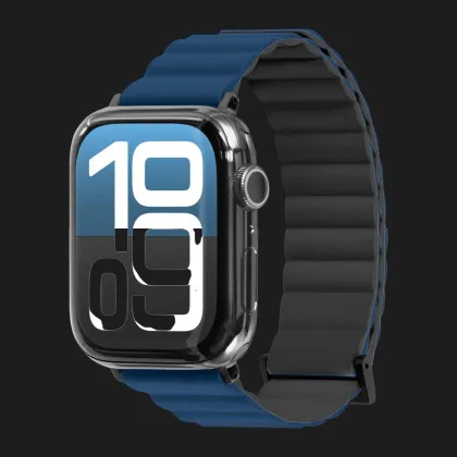 Ремінець LAUT Novi Sport FlexColor для Apple Watch 38/40/41/42mm (Steelblue-Black) в Чернігові