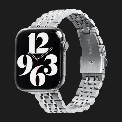 Ремінець LAUT LINKS Noble для Apple Watch 38/40/41/42mm (Silver) в Чернігові
