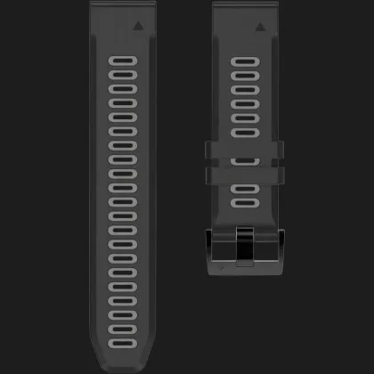 Ремешок Silicone Fit для Garmin Fenix 20mm (Black/Grey)