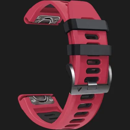 Ремешок Silicone Fit для Garmin Fenix 20mm (Red) в Тернополе