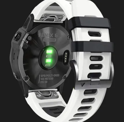 Ремінець Silicone Fit для Garmin Fenix 20mm (White)