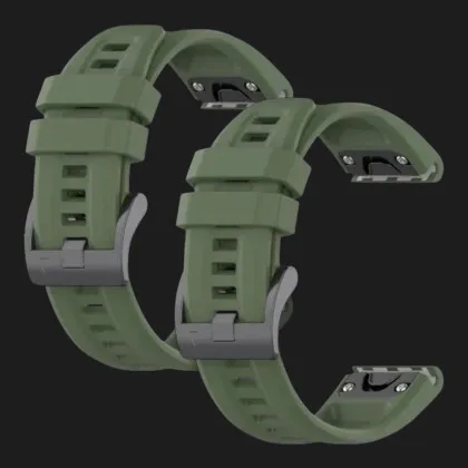 Ремешок Silicone Fit для Garmin Fenix 20mm (Green) в Тернополе