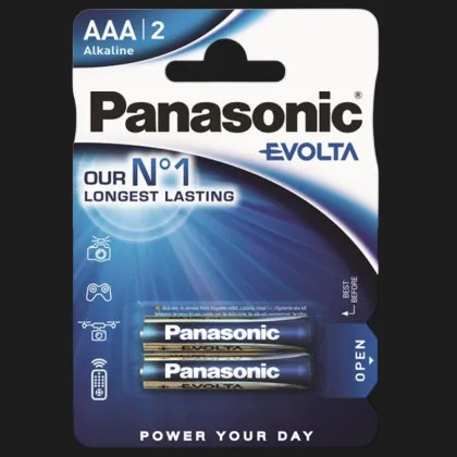 Батарейка Panasonic EVOLTA лужна AAA (блістер 2 шт) в Білій Церкві