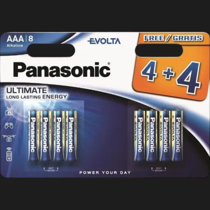 Батарейка Panasonic EVOLTA лужна AAA (блістер 8 шт) в Білій Церкві