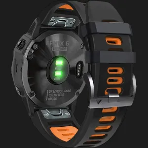 Ремінець Silicone Fit для Garmin Fenix 26mm (Black/Orange)