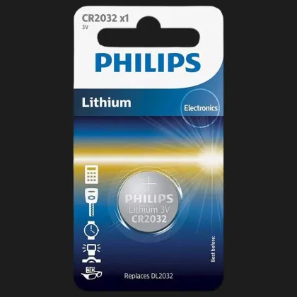 Батарейка Philips літієва CR2032 (блістер 1 шт) в Білій Церкві
