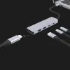 Адаптер Proove Iron Link 5 in 1 (2*Type-C + 2*USB3.0 + HDMI) (Silver)