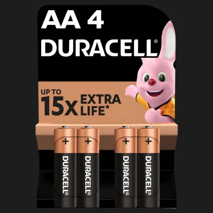 Батарейки Duracell AA лужні (4 шт. в упаковці) у Запоріжжі