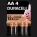 Батарейки Duracell AA щелочные (4 шт. в упаковке)