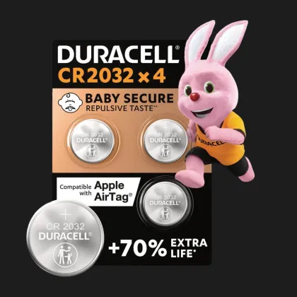 Батарейка Duracell CR 2032/DL 2032 (4 шт. в упаковці) в Білій Церкві
