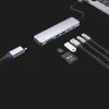 Адаптер Proove Iron Link 7 in 1 (2*Type-C + 2*USB3.0 + HDMI + SD/TF) (Silver)