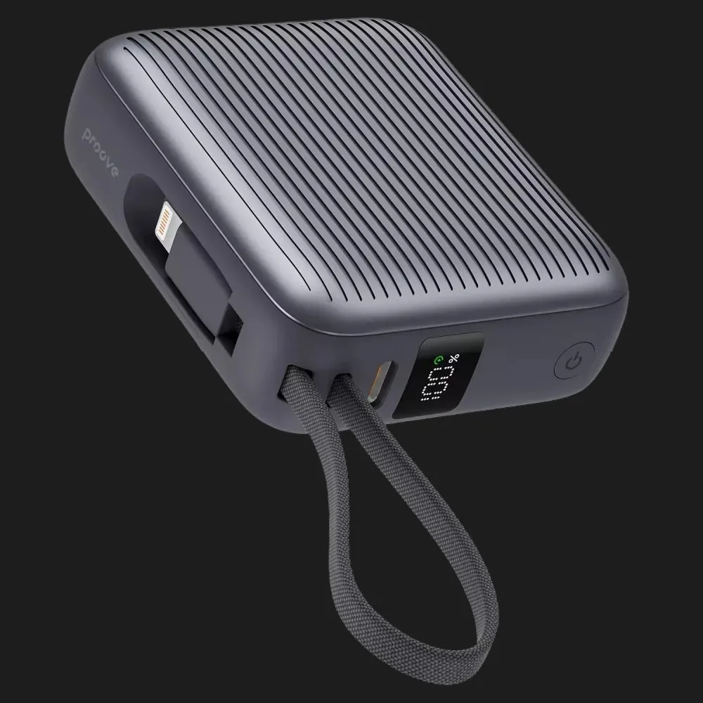 Зарядний пристрій Power Bank Proove Moon Rock 22.5W 10000mAh (Gray)