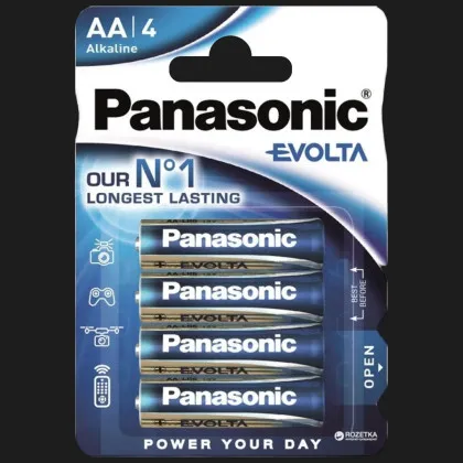 Батарейка Panasonic EVOLTA щелочная AA (блистер 4 шт) в Виноградове