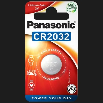 Батарейка Panasonic літієва CR2032 (блістер 1 шт) в Білій Церкві