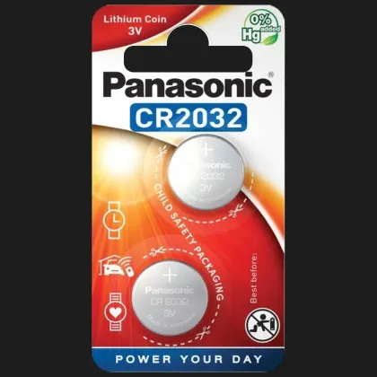 Батарейка Panasonic літієва CR2032 (блістер 2 шт) в Білій Церкві