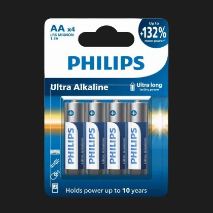 Батарейка Philips Ultra Alkaline лужна AA (блістер 4 шт) в Білій Церкві