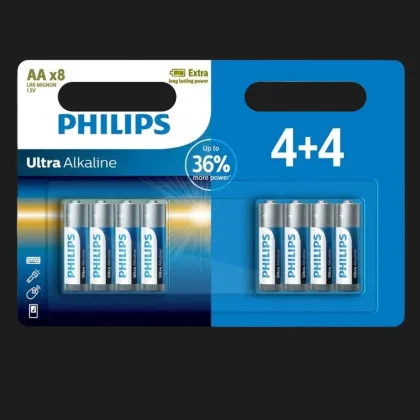 Батарейка Philips Ultra Alkaline лужна AA (блістер 8 шт) в Білій Церкві
