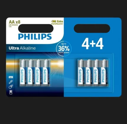 Батарейка Philips Ultra Alkaline лужна AA (блістер 8 шт)
