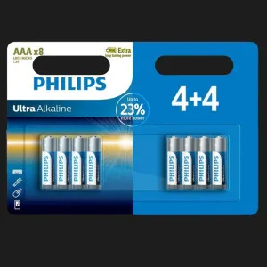 Батарейка Philips Ultra Alkaline лужна AAA (блістер 8 шт) в Сваляві