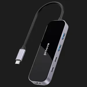 Адаптер Proove Shadow (2*USB3.0 + Type-C + PD100W + HDMI) (Dark Gray) в Херсоне