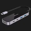 Адаптер Proove Shadow (2*USB3.0 + Type-C + PD100W + HDMI) (Dark Gray)