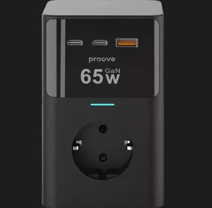 Сетевой фильтр Proove Power Cube 65W (3xAC + 2xType-C + 1xUSB) 1.5m
