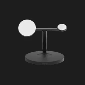 Безпровідна зарядка Belkin 3в1 Wireless Charging Stand with Qi2 15W (Black) в Олександрії