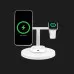 Безпровідна зарядка Belkin 3в1 Wireless Charging Stand with Qi2 15W (White)