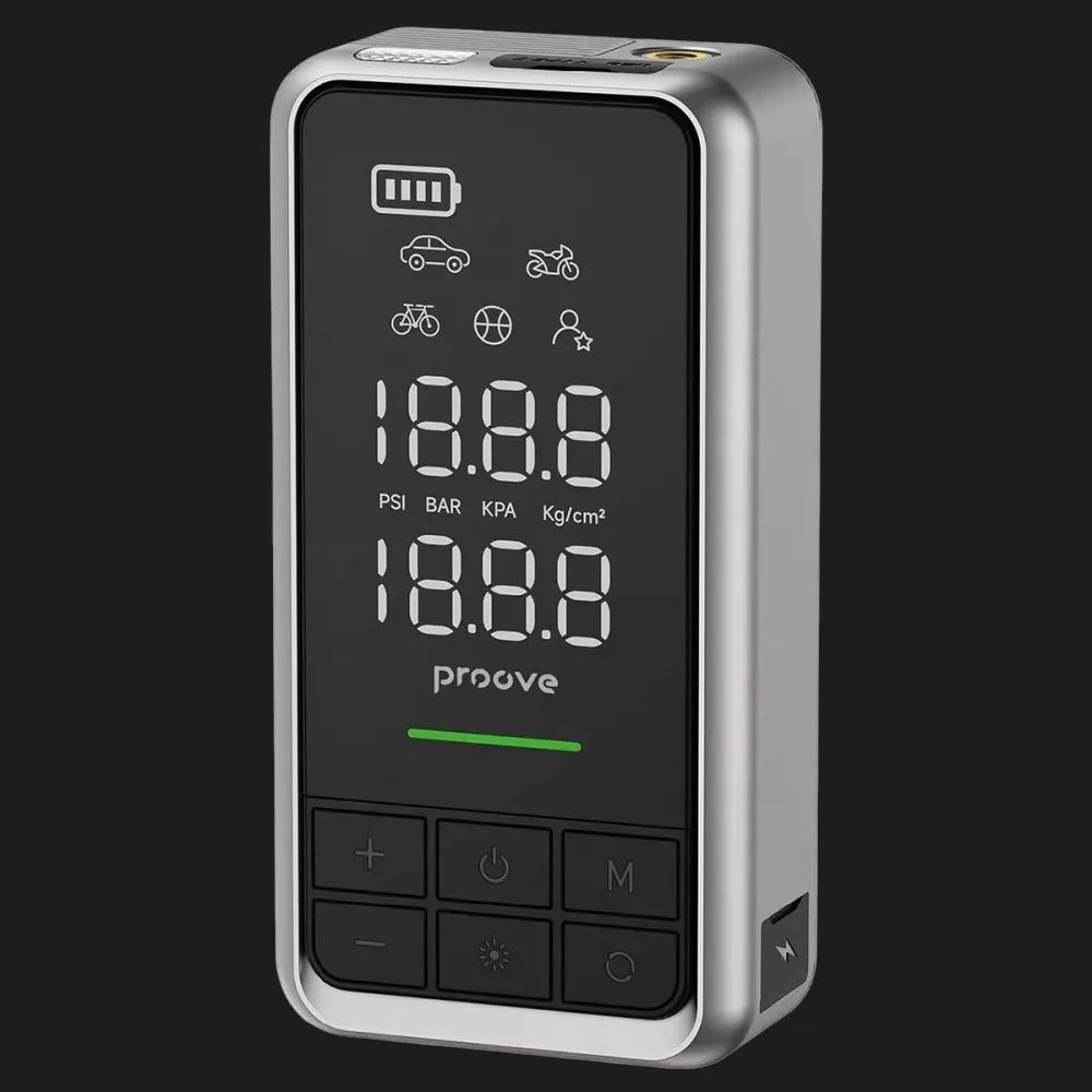 Пусковий пристрій + Насос Proove Air Jump 10400mAh (Gray) — фото 2