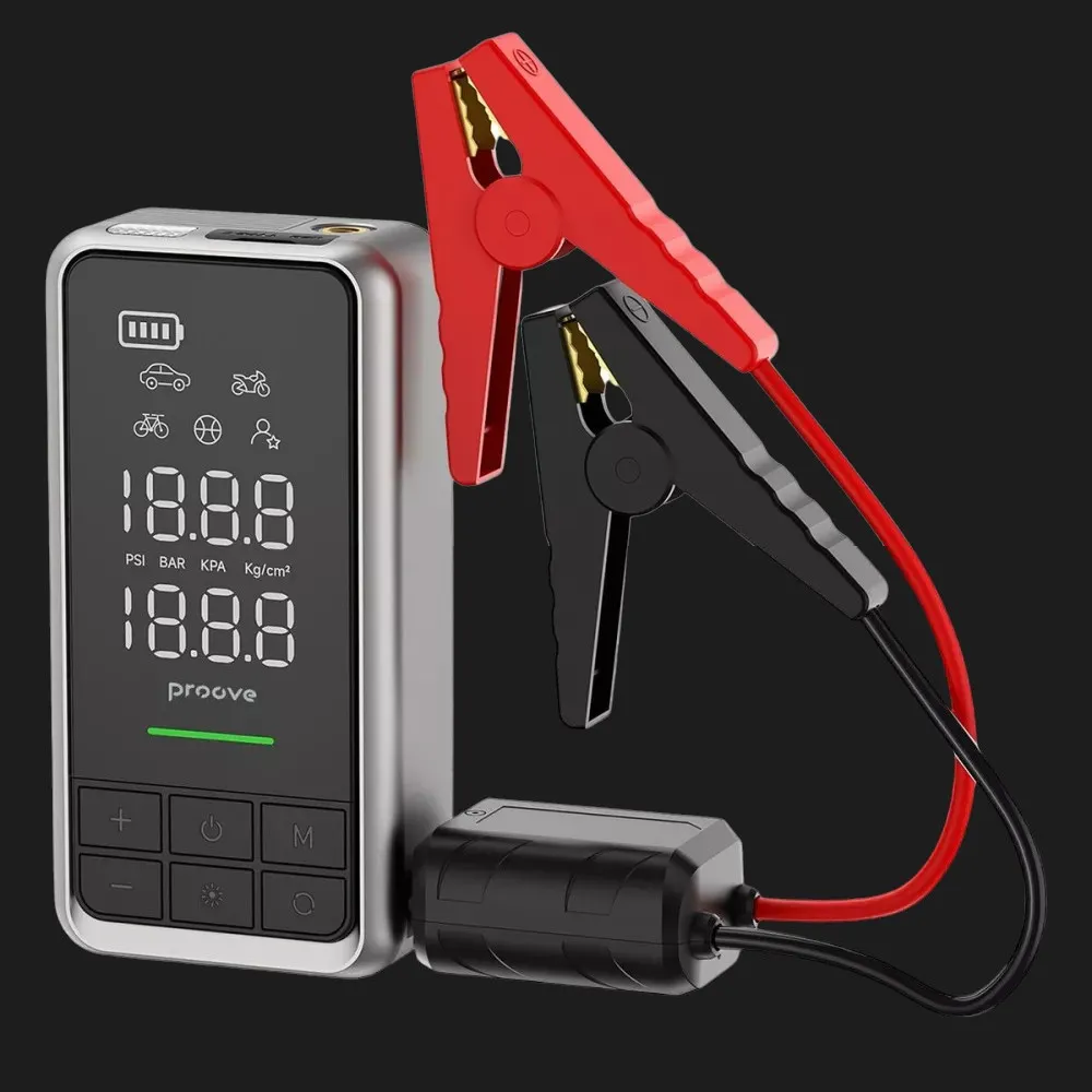 Пусковий пристрій + Насос Proove Air Jump 10400mAh (Gray) — фото 3
