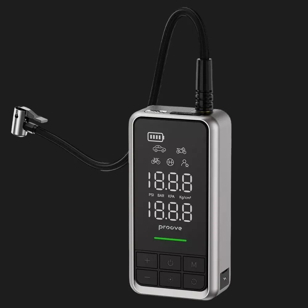 Пусковий пристрій + Насос Proove Air Jump 10400mAh (Gray) — фото 4