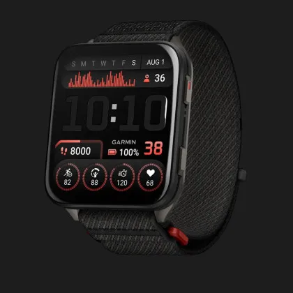 Garmin Venu X1 Black with Slate Titanium Caseback and Black ComfortFit Nylon Band (010-02980-00/02) в Стрыю