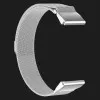Ремешок Milanese Magnetic Strap для Garmin 20 mm (Silver)