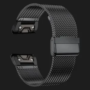 Ремешок Flat Milanese Strap для Garmin 20 mm (Black)
