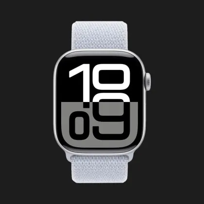 б/у Apple Watch Series 10 42mm Silver Aluminum Case with Blue Cloud Sport Loop (MWWD3)