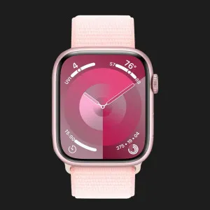 б/у Apple Watch Series 9 GPS 45mm Pink Aluminum Case with Light Pink Sport Loop (MR9J3) (Хорошее состояние)