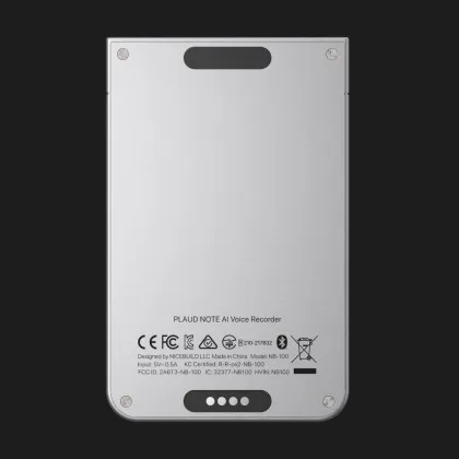 Цифровий диктофон PLAUD Note ChatGPT Empowered AI Voice Recorder (Silver) (NB-100-SI) в Самборі