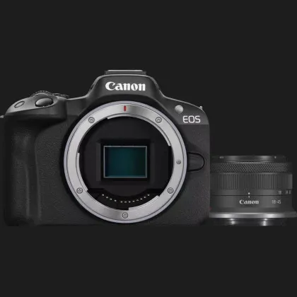 Цифровий фотоапарат Canon EOS R50 kit RF-S 18-45 IS STM (Black) (5811C033) (Standard) в Ковелі